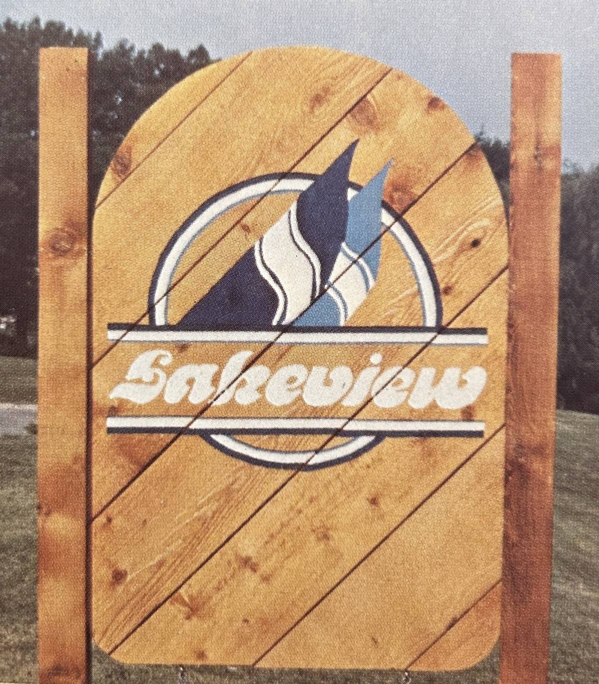 Lakeview community entrance sign