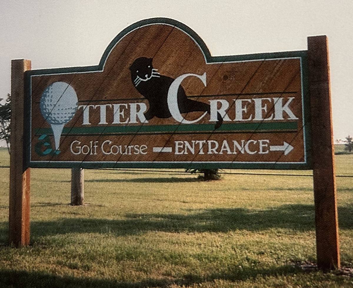 Otter Creek Golf Course entrance sign, Iowa