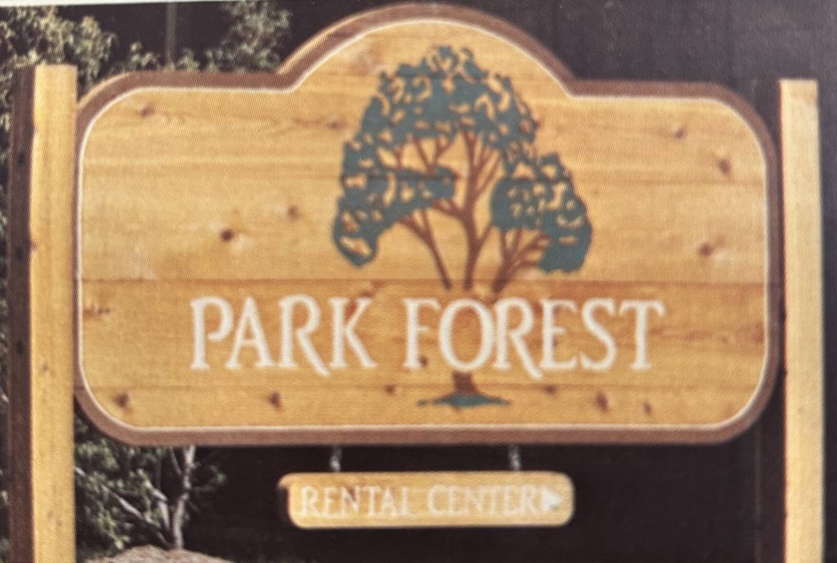 Park Forest Rental Center sign, Iowa